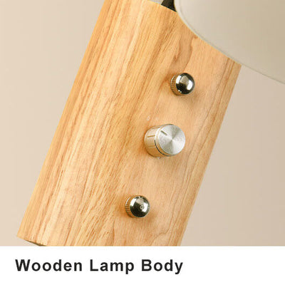 HoutenGloed - Eenvoudige wandlamp met houten arm