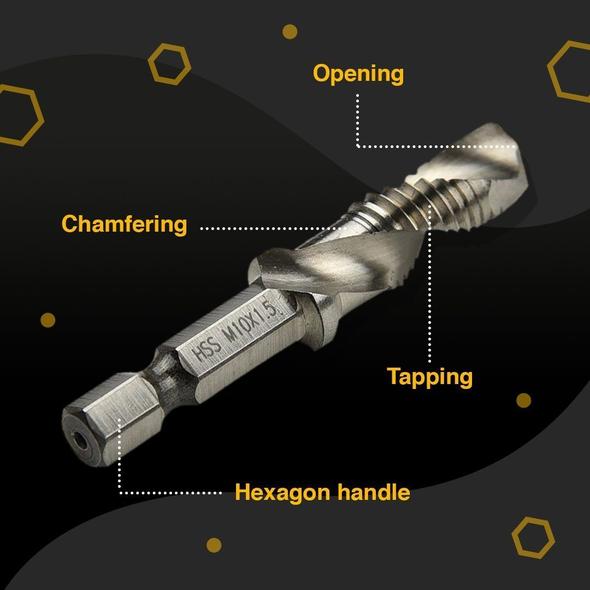 50% KORTING | HexShanks™ - Boortapset [Laatste dag korting]