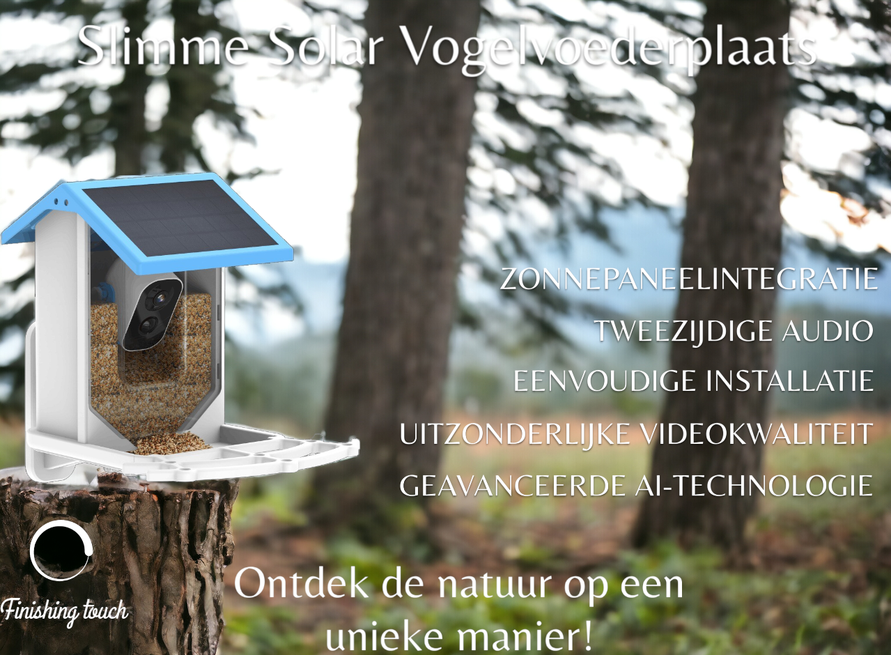 Slimme Solar Vogelvoederplaats