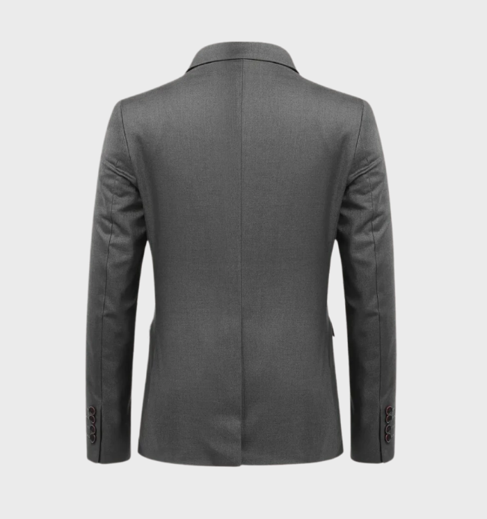 Antonio - 3-delige herenblazer met revers en enkele borst in combinatie met een broek met