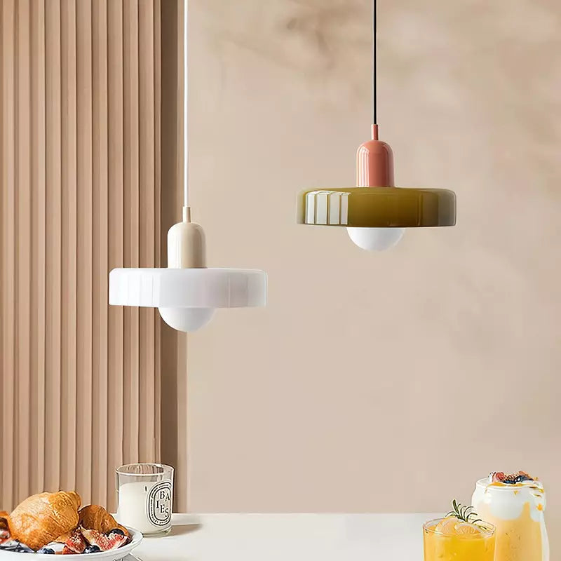 Bauhaus Hanglamp | Gekleurd Glas