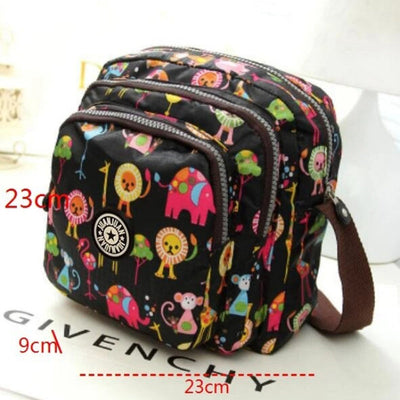 Casual Tas Met Vintage Print