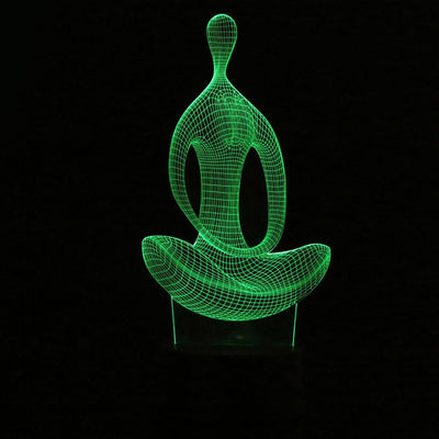 Yoga Meditation 3D LED Lamp