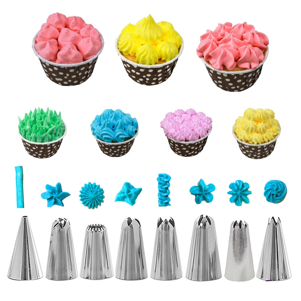 Cake decoratie nozzle set - Voor thuis en professioneel gebruik