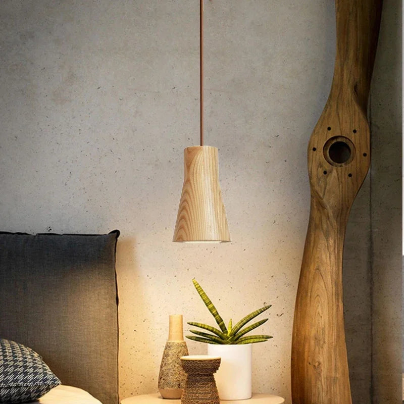 TimberEssence - Scandinavische Houten Hanglamp