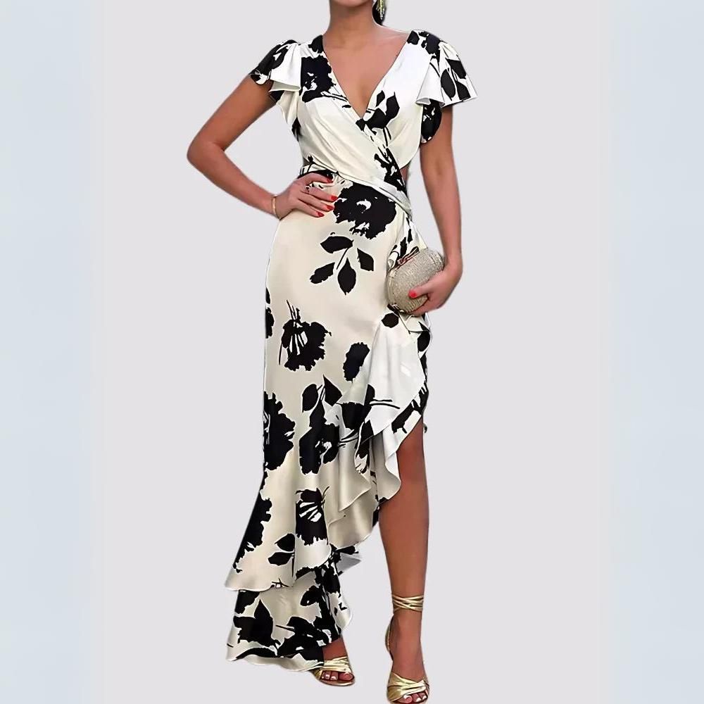 Ilona - Elegante jurk met bloemenprint