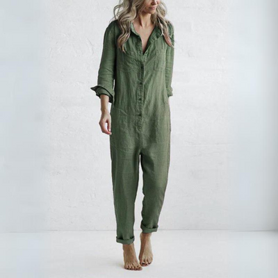 Magnolia - Elegante Lange Mouwen Jumpsuit