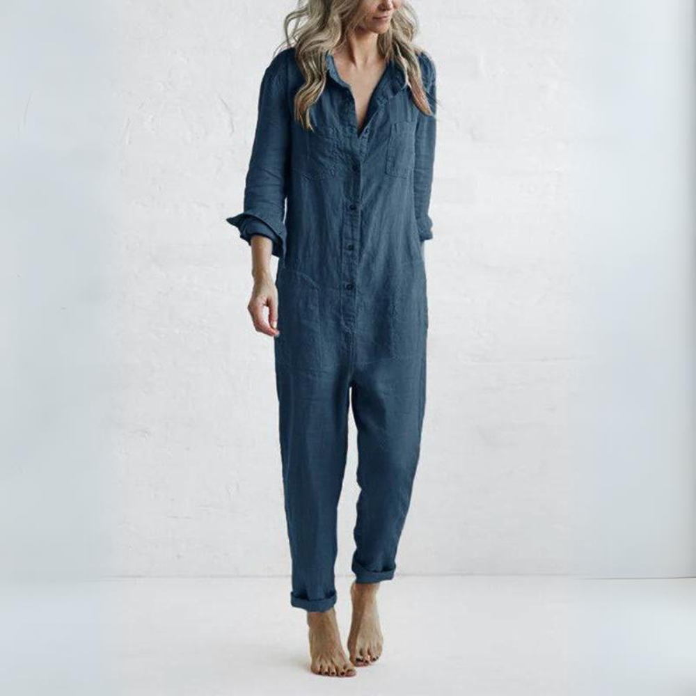 Magnolia - Elegante Lange Mouwen Jumpsuit