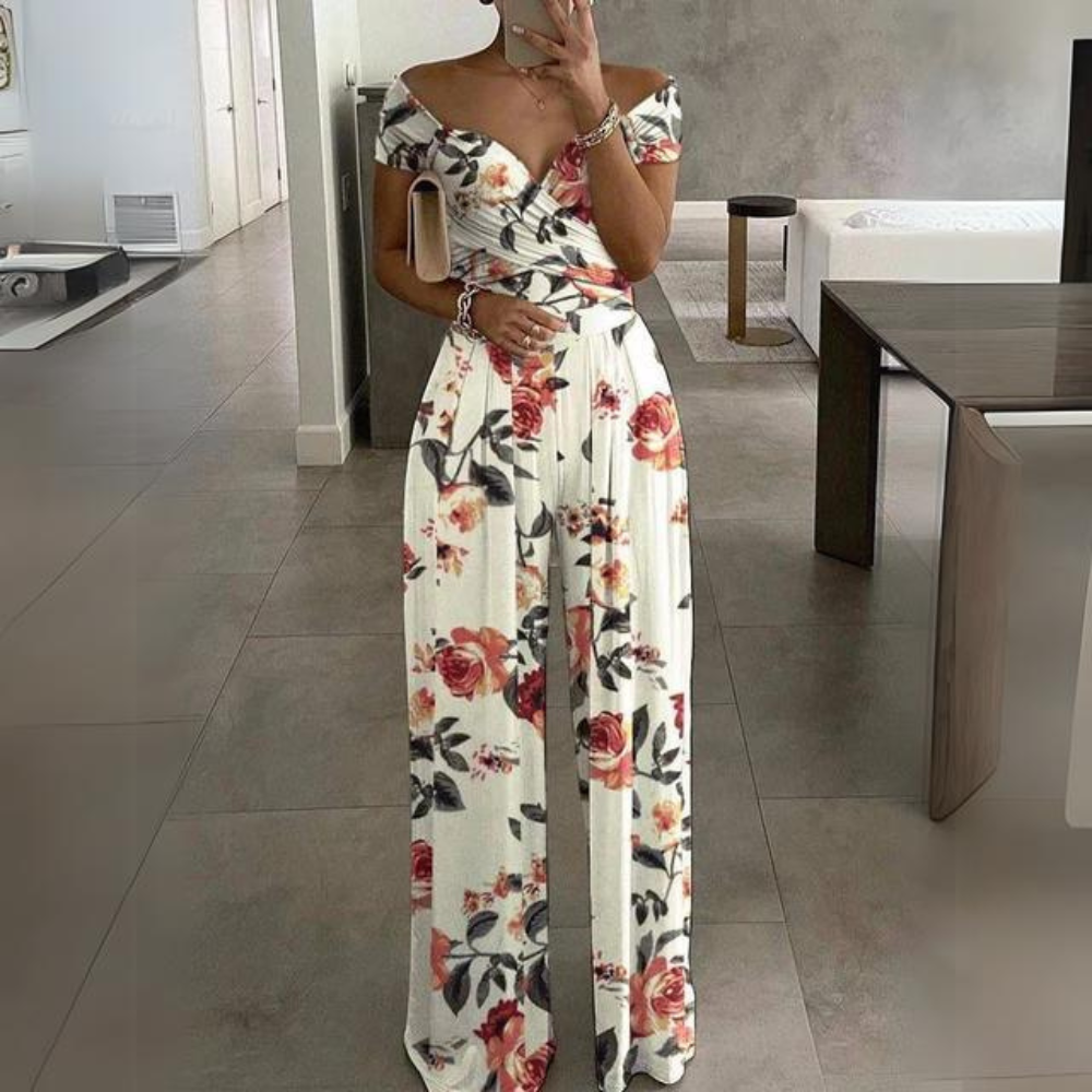 Delphine - Elegante Off Shoulder Jumpsuit