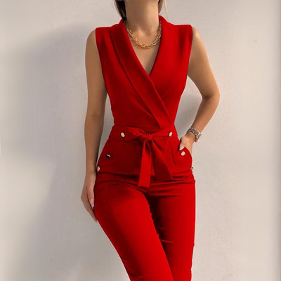 Sienna - Sexy Jumpsuit met Stoffen Riem