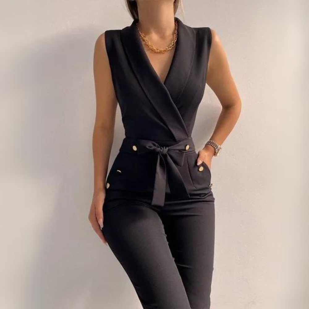 Sienna - Sexy Jumpsuit met Stoffen Riem