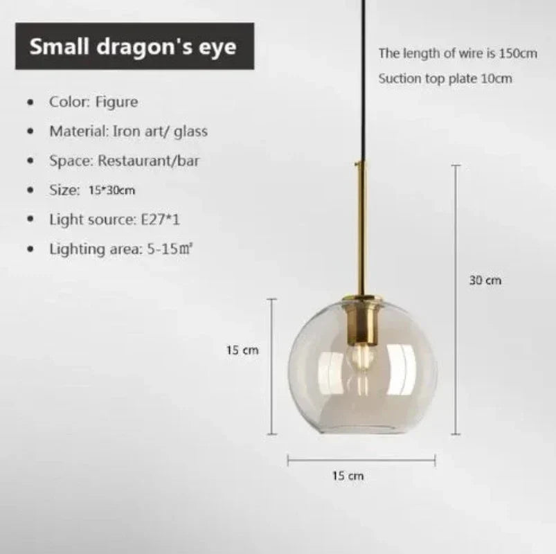 LoftLuxe - Scandinavische Hanglamp van Glas