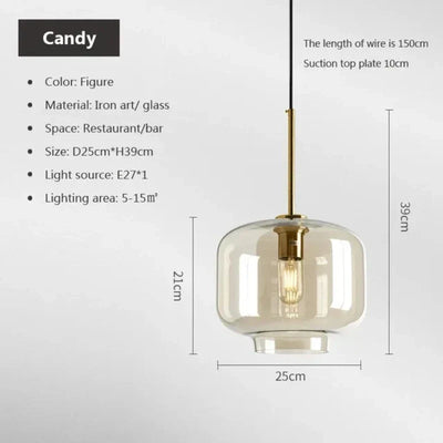 LoftLuxe - Scandinavische Hanglamp van Glas