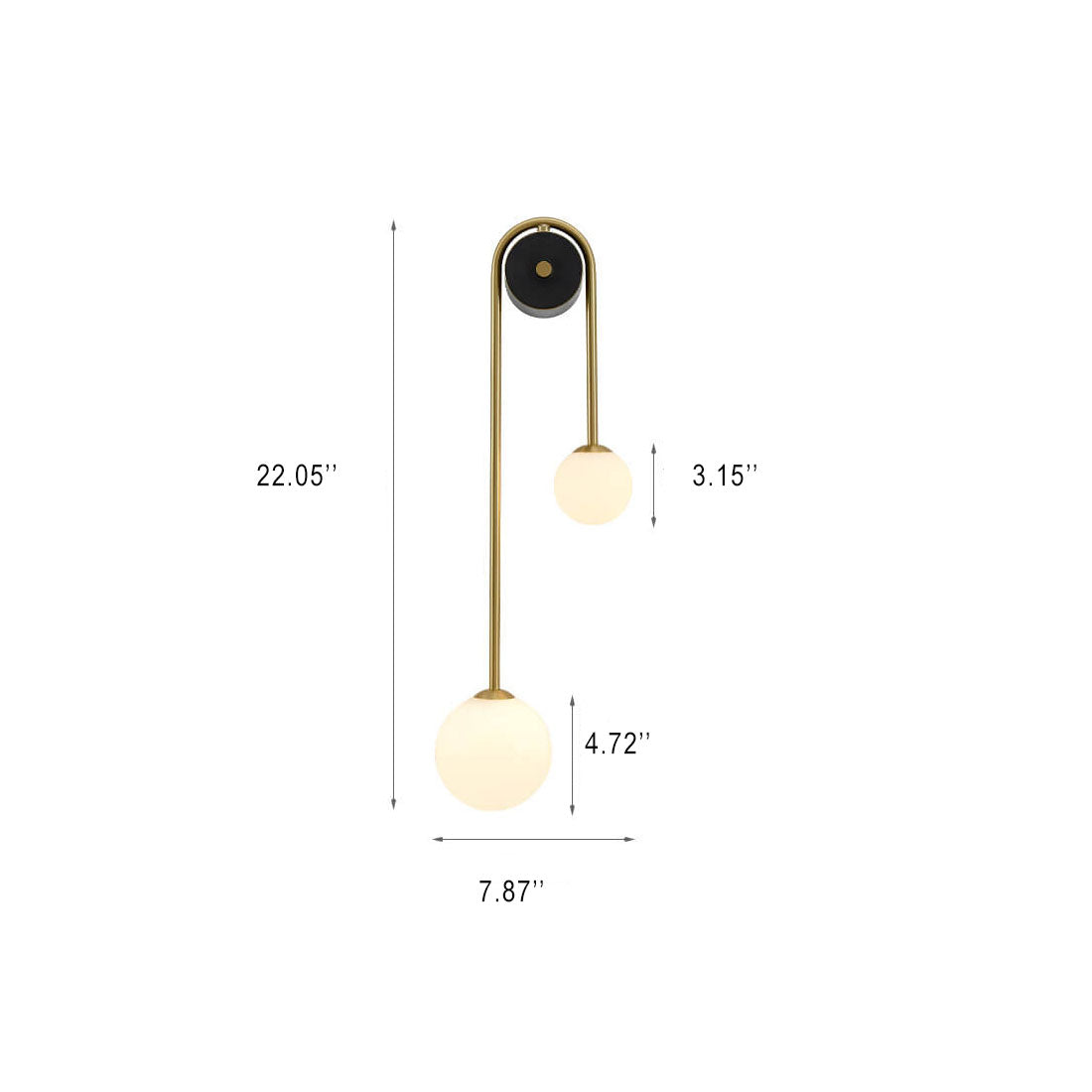 GloedGlas - Stijlvolle glazen wandlamp met 2 lichten