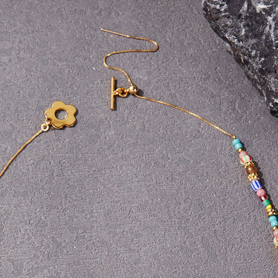 Boho Kleurrijke Kralen Ketting