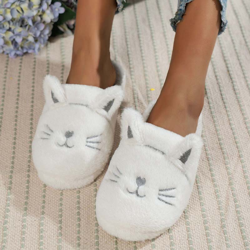 Cartoon Kat Pluche Pantoffels