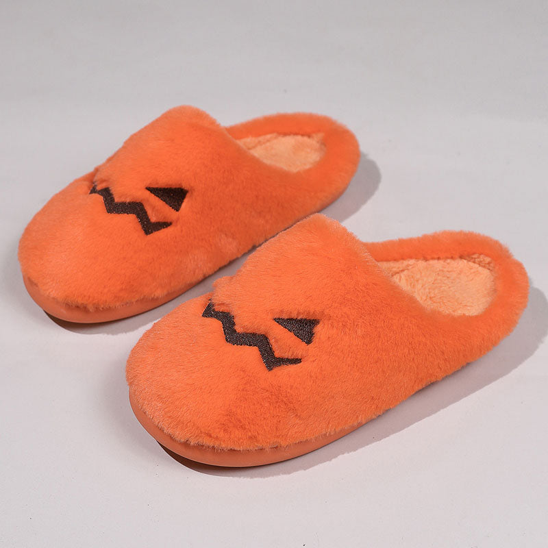 Halloween-Pompoen Pluche Pantoffels