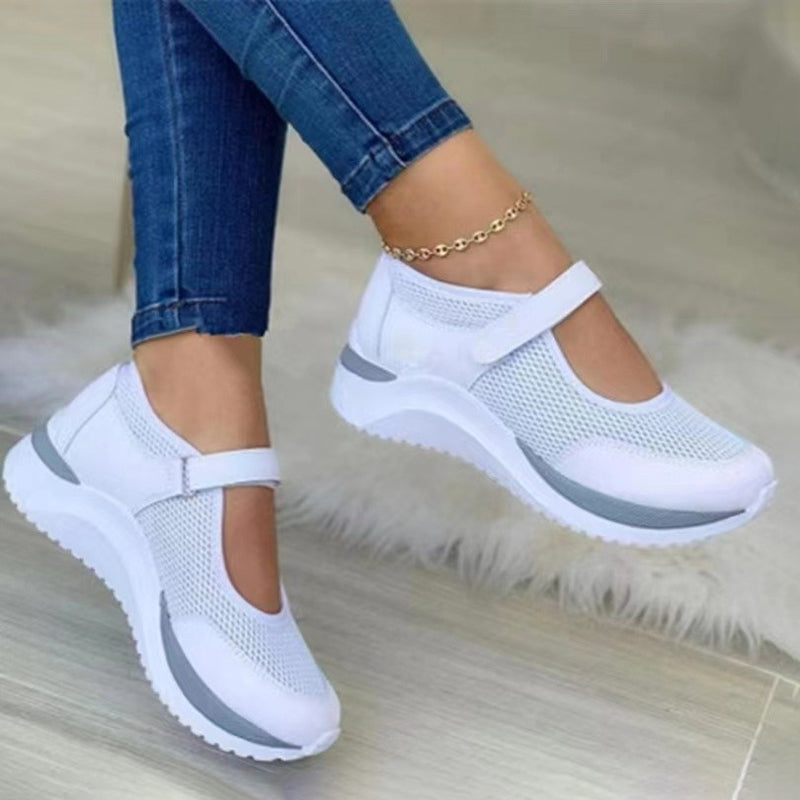 Mesh Platform Sneakers