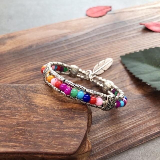 Boho Kleurrijke Kralenarmband