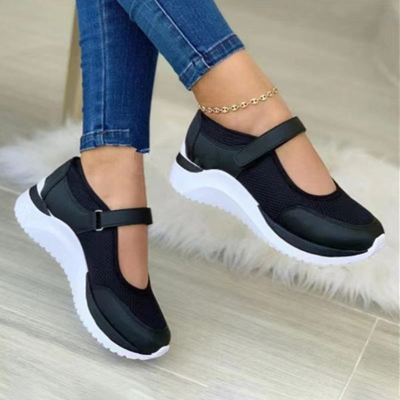 Mesh Platform Sneakers