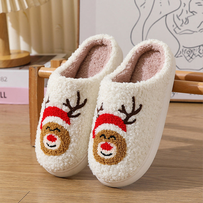 Casual Pluche Kerstpantoffels