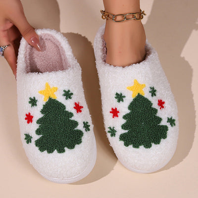 Casual Pluche Kerstpantoffels