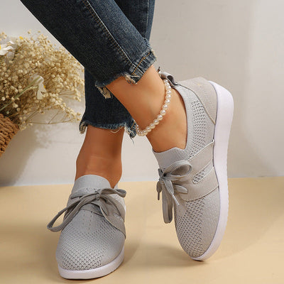 Casual Platte Schoenen Van Mesh