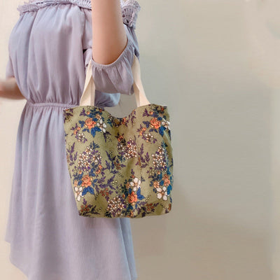 Vintage Tas Met Bloemenprint