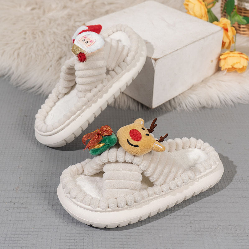 Kerst Pluche Pantoffels