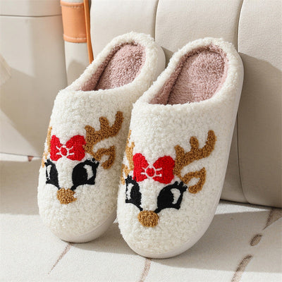 Casual Pluche Kerstpantoffels