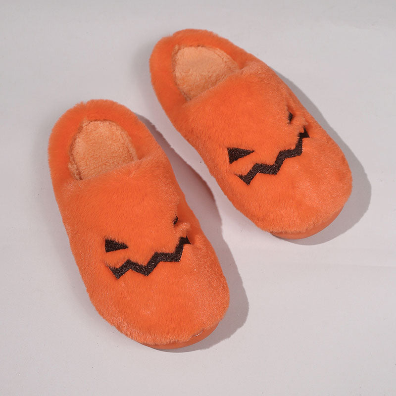 Halloween-Pompoen Pluche Pantoffels