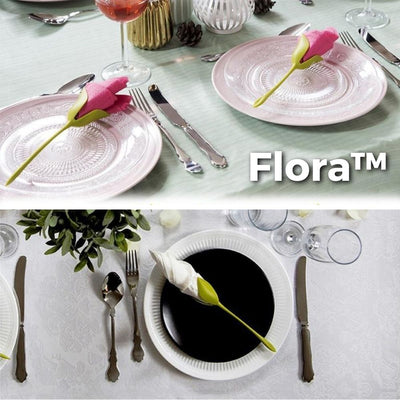 2+2 GRATIS | Flora™ - Tissue papier bloem gevouwen servethouder [Laatste dag korting]