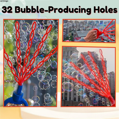 1+1 GRATIS | BubblesOverload™ - 32 Gaten Smiling Face Bubble Stick [Laatste dag korting]