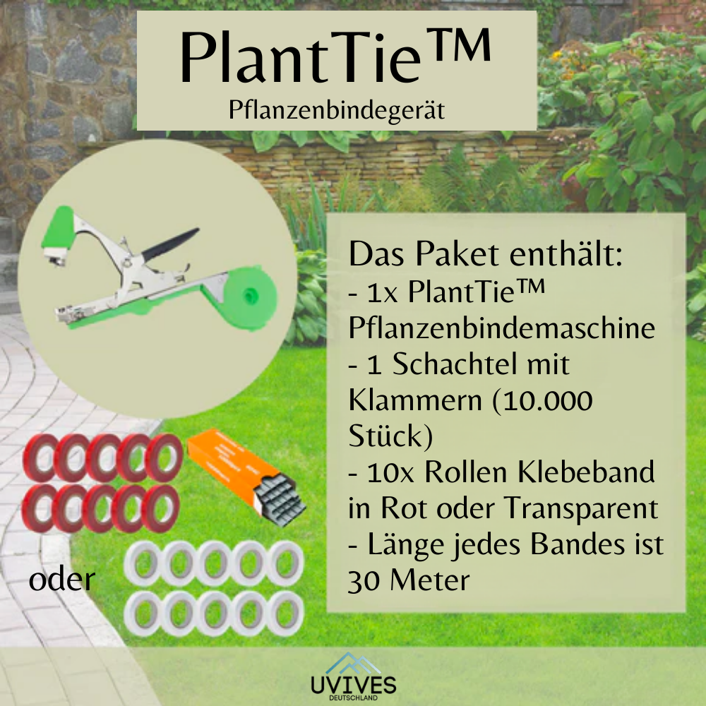 50% KORTING | PlantTie™ - Bindgereedschap voor planten - Incl. 10 rollen tape [Laatste dag korting]