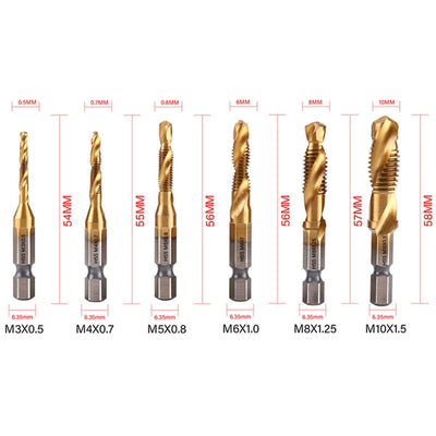 Powerdrill set - Schroefdraadtap bits