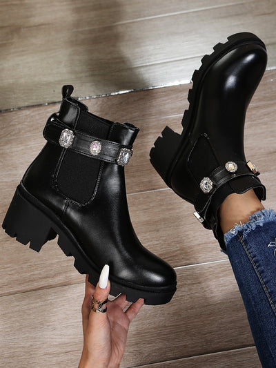 Ginevra™ - Grove Boots met Sierstenen