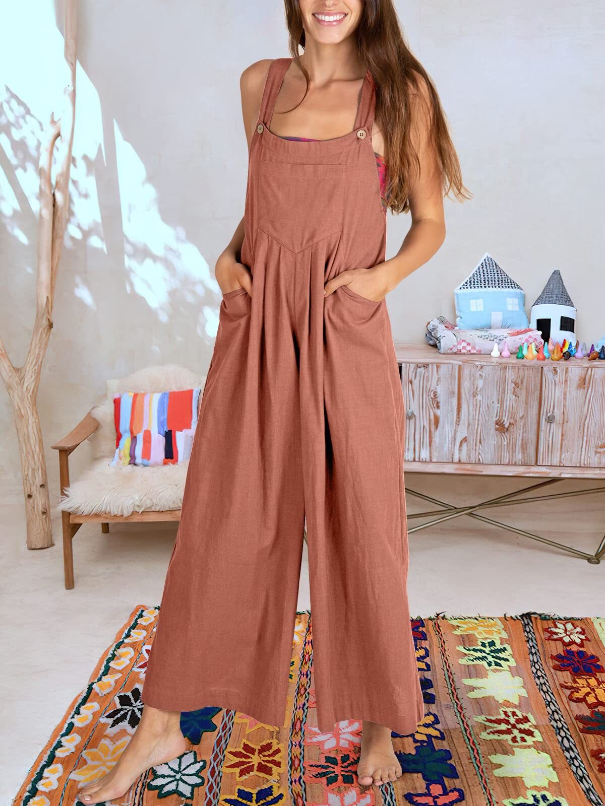 BEATRIZ - Mouwloze jumpsuit voor dames