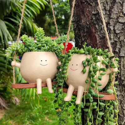 SwingingPot™ - Swinging face planters - Hangende pot [Laatste dag korting]