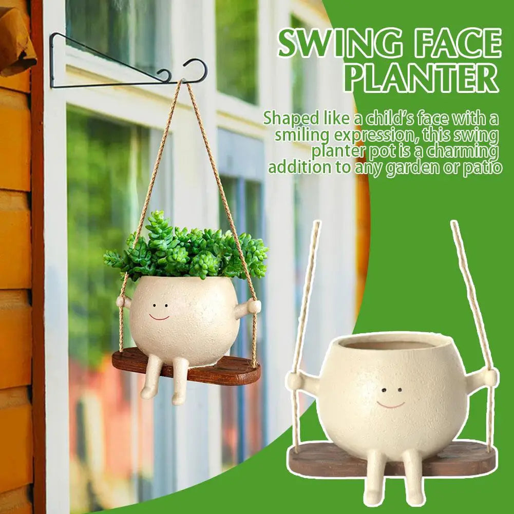 SwingingPot™ - Swinging face planters - Hangende pot [Laatste dag korting]