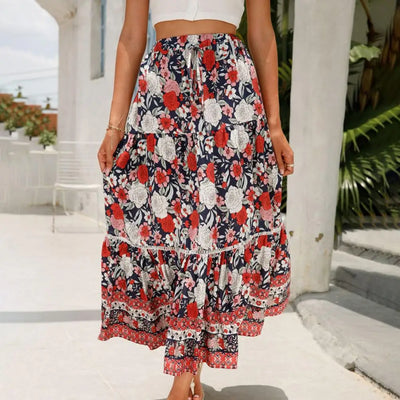 Victoria - Elegante Maxi Rok met Kanten Details