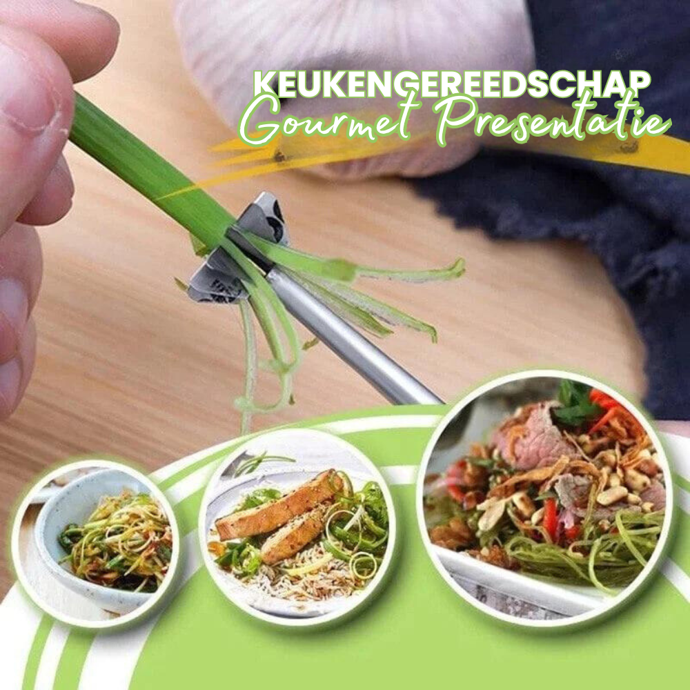 ScallionSlicer™ - Uiensnijder met pruimenbloesem [Laatste dag korting]