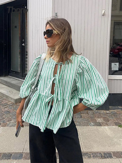 Caroline - Puff Sleeve Blouse