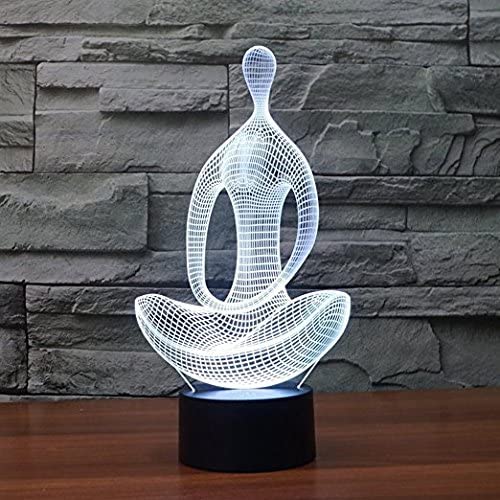 Yoga Meditation 3D LED Lamp