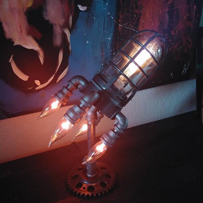 RocketLamp™ - stoom punk raket lamp