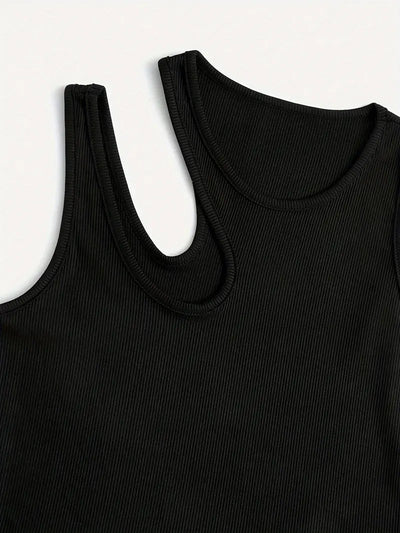 Basic Asymmetrical Crop Tank Top