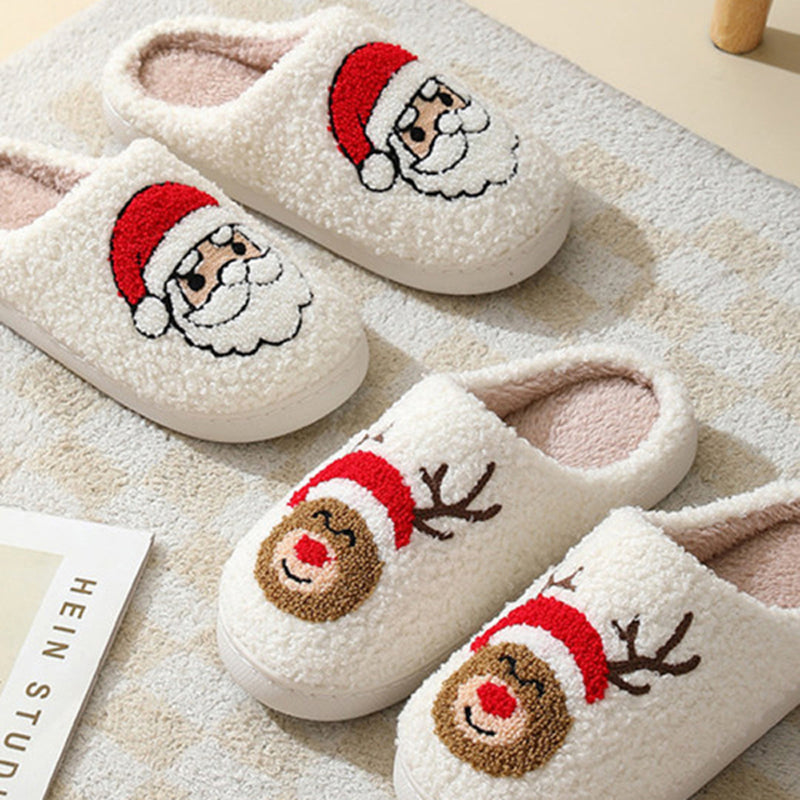 Casual Pluche Kerstpantoffels