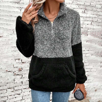 Casual Sweatshirt Met Kleurblokken