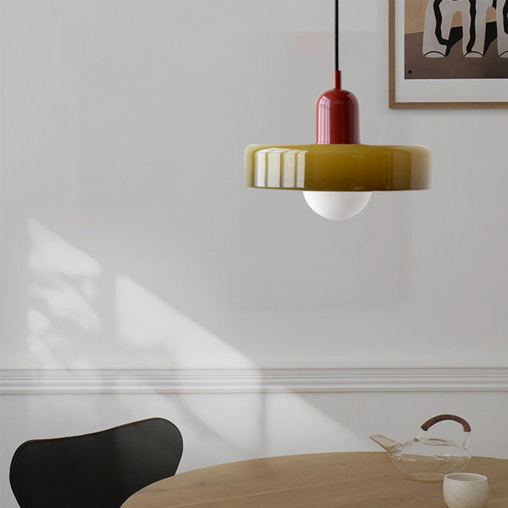 Bauhaus Hanglamp | Gekleurd Glas