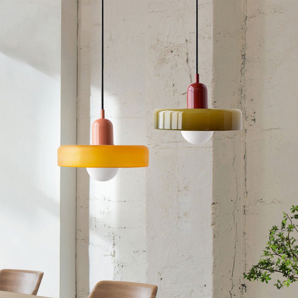 Bauhaus Hanglamp | Gekleurd Glas