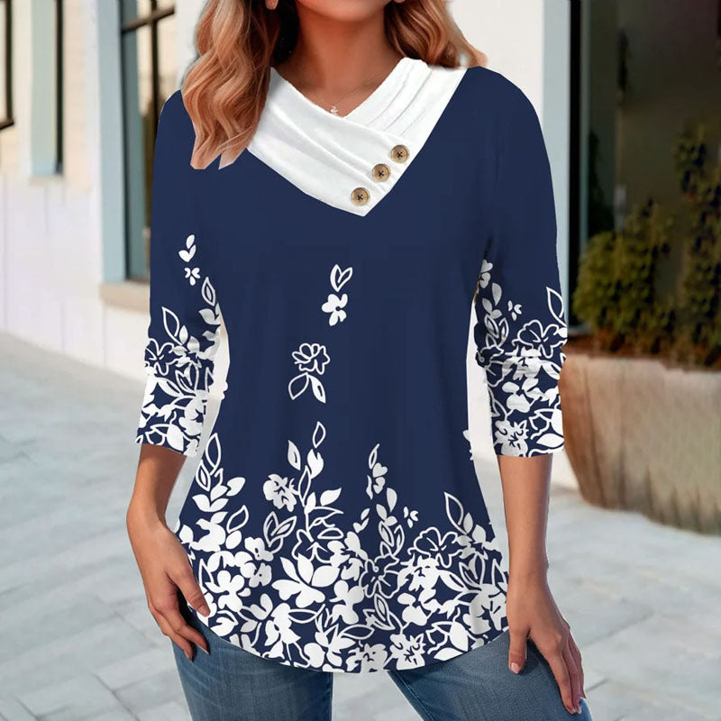 Casual Blouse Met Bloemenprint